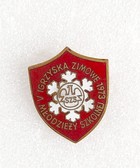  5th Winter Games for School and Student Youth 1973 badge (enamel)