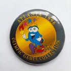 1996 Atlanta Olympic Games Izzy mascot with torch button-badge (signature)