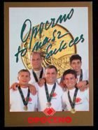 1996 Atlanta Summer Olympic Games Polish medallist's postcard