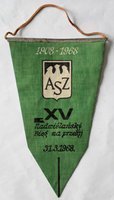 AZS Cracow. XV Nadwiślanski Cross-country run pennant (1968)