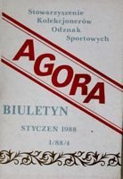 "Agora" - Bulletin of Sport Souvenirs Collectors Association - volume 1(4)/1988