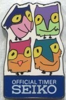 Badge Official Timekeeper at the SEIKO Olympic Games | Badges \  Commemorative Olympic Memorabilia