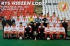 Big postcard RTS Widzew Lodz 1996/1997 (official product)