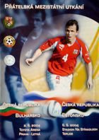 Czech Republic - Bulgaria and Czech Republic - Estonia official friendlies matches programme (02/06.06.2004)