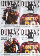 Dukla Jihlava Hockey Club league matches 2021-2022 official programmes (set of 4)