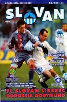 FC Slovan Liberec - Borussia Dortmund UEFA Cup official match programme (14.03.2002)
