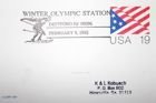 FDC Postcard Winter Olympic Games 1992 (USA)