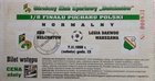 GKS Bełchatów - Legia Daewoo Warszawa Polish Cup (07.11.1998) match ticket