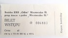 HKS Odra Miasteczko Slaskie match ticket (old)