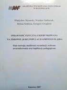 Health-oriented physical fitness (H-RF) of the population of Upper Silesia (AWF Katowice)