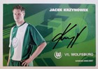 Jacek Krzynowek (football - VfL Wolfsburg) photo with original autograph