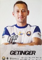 Krystian Getinger - FKS Stal Mielec football player postcard + original autograph (official product)