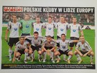 Legia Warsaw & Danijel Ljuboja - Polish Clubs in UEFA Europa League two side poster (Przeglad Sportowy)