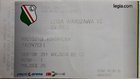 Legia Warszawa - SV Ried UEFA Europa League (09.08.2012) match ticket