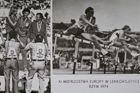 Leszek Wodzynski (athletics) - The Bronze medalist of XI European Championships Rome 1974 postcard