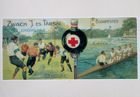 Liquer Zwack football and rowing retro postcard (Hungary)