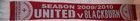 Manchester United - Blackburn Rovers Season 2009/10 official scarf