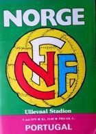 Norway - Portugal UEFA European Championship qualification match programme (09.05.1979)