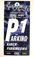 Parking Card Ticket of Poland - Belgium friendly match (21.8.2002, Szczecin)