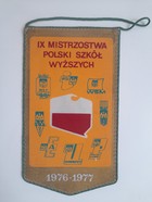 Pennant of the 9th Polish Championships of Higher Education Schools 1976-1977