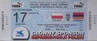 Poland - Armenia World Cup 2002 qualification match ticket (28.03.2001)