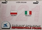 Poland - Italy UEFA Euro U-21 play-off match invitation (10.11.2001) - price 20 zl