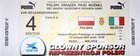 Poland - Italy UEFA Euro U-21 play-off match ticket (10.11.2001) - price 5 zl