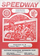 Polish Youth Team Speedway Championships - Group II (Opole, August 1, 1985) programme