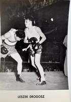 Postcard Leszek Drogosz boxing (Collectors Club)