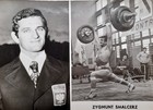 Postcard Zygmunt Smalcerz weightlifting