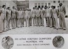 Postcard of Poland volleyball team - Olympic Champions 1976