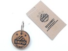 Rapid Wien crest wood keyring (Official Licensed Product)