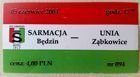 Sarmacja Bedzin - Unia Zabkowice District Katowice League ticket (05.06.2004)