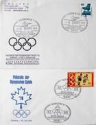 Set of 2 FDC Envelopes of Olympic Games Montreal 1976 Philately Exhibition (Germany)