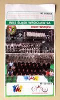 Slask Wroclaw Second league match ticket (2007)