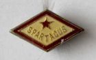 Spartacus Budapest white rhomb badge (epoxy; with signature)