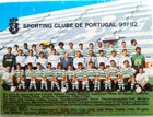 Sporting CP 1991-1992 team photo and calendar (official product)
