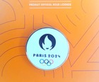 Summer Olympic Games Paris 2024 official logo round badge (official licensed product, signature)