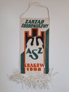 The Board of Academic Sport Association in Cracow old pennant