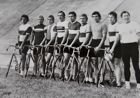 The Cycling Track Poland Team of World Championship Montreal 1974 postcard