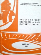 The process and effects of educating physical culture staff (AWF Katowice)