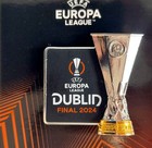 UEFA Europa League 2024 Dublin Final Atalanta BC - TSV Bayer 04 Leverkusen trophy badge (official licensed product)
