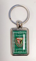 WKS Slask Wroclaw football pitch with emblem keyring (official product)