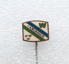 Wlokniarz Pabianice crest badge (lacquer)