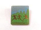 XLVIII Polish Cross-Country Championships Ostrzeszów 1975 badge (enamel)