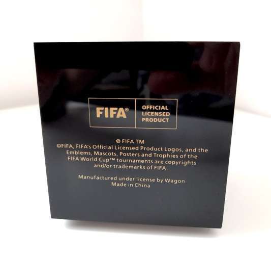 OFFICIAL FIFA WORLD CUP TROPHY™ REPLICA 1 Kg Pure Silver Ag999, Gold-Plated