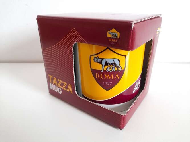 AS Roma crests and name tea mug (official product)