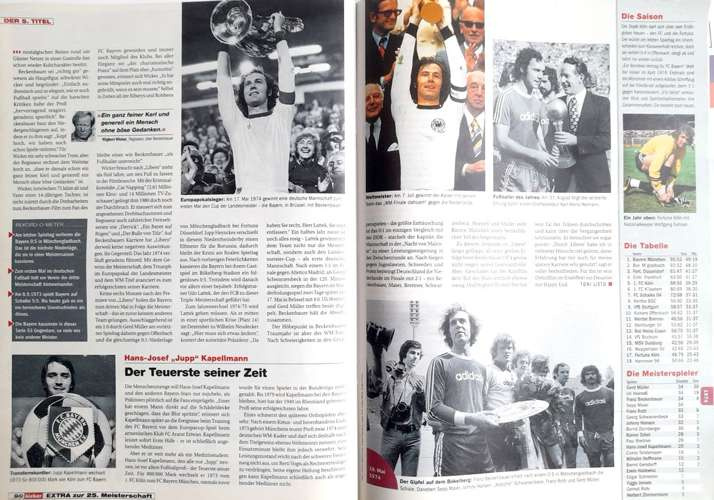Bayern Munich 25 x German Champion (kicker magazine special edition