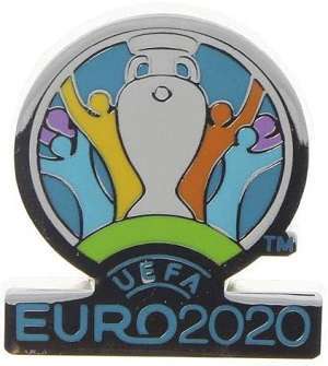 Big UEFA EURO 2020 logo badge (Official Licensed Product) enamel pin