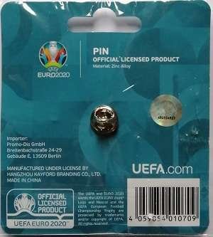 Big UEFA EURO 2020 logo badge (Official Licensed Product) enamel pin